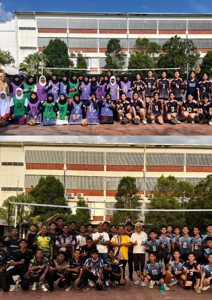 球场连结友谊｜吉华独中与Maktab Mahmud展开男女排球跨校友谊赛