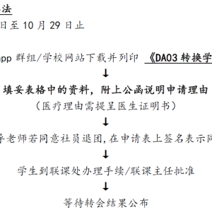 联课处通告: 2025.9.25联课申请转换社团